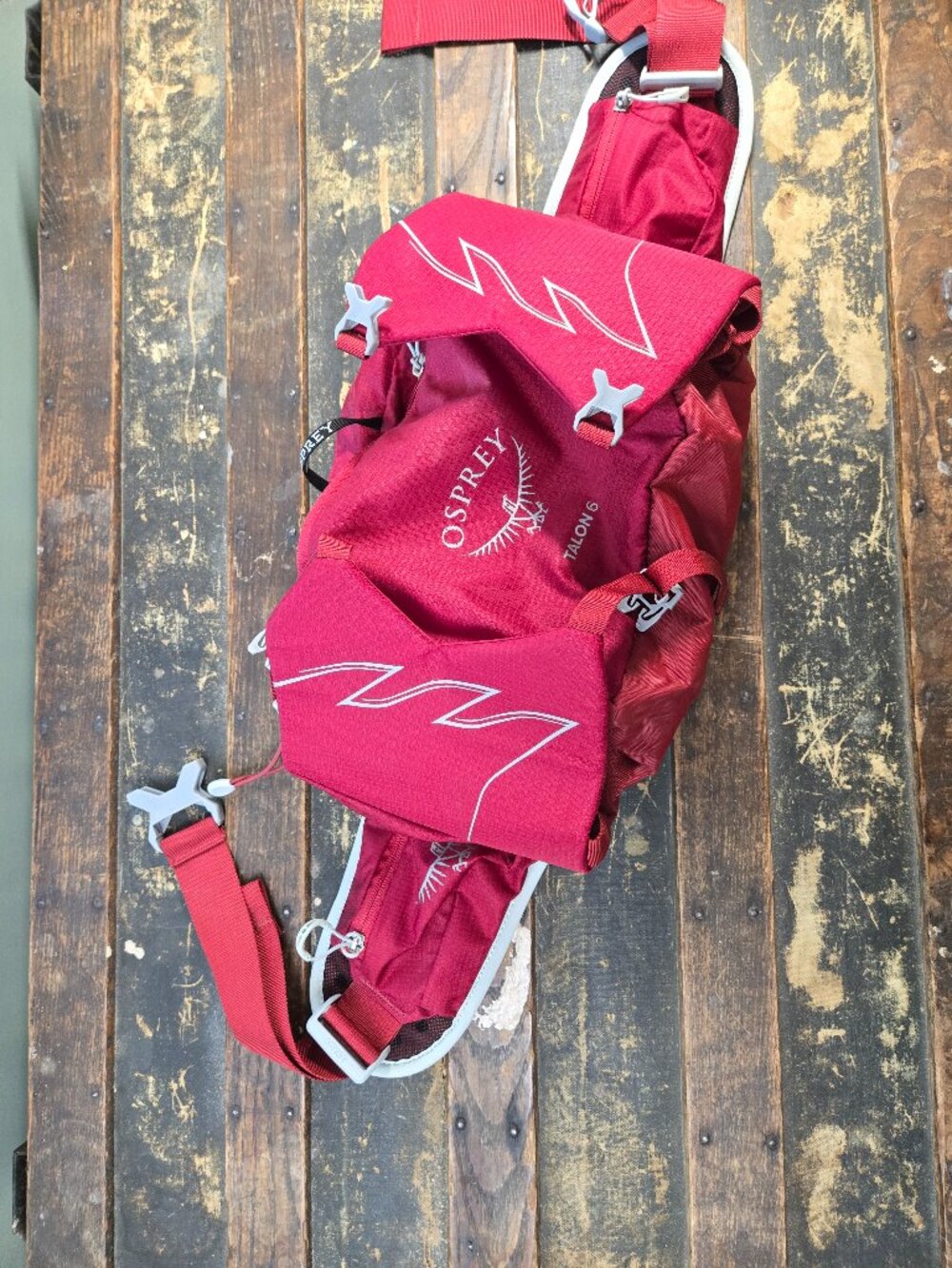 Osprey Talon 6L Men's Lumbar Hiking Waist Pack, Cosmic Red